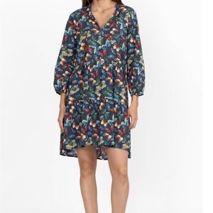 Johnny Was Papillon Tiered Smock Dress, Cotton, Butterflies, Small